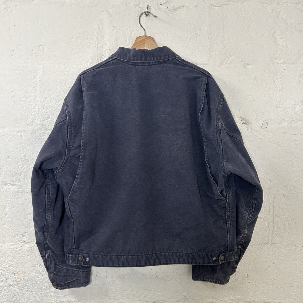 Vintage Carhartt Blanket-Lined Detroit Jacket “Petrol Blue” J204 PTB - Picture 2 of 15
